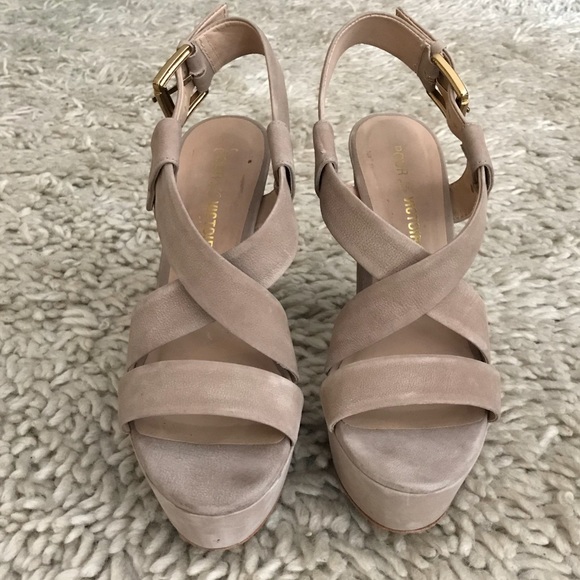 Pour La Victoire Platform Sandals sz 7.5 - Picture 3 of 4